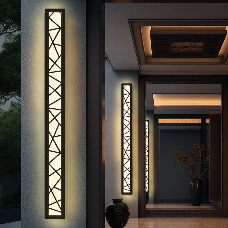 IP65 Minimalist Outdoor Wall Light β Modern Line Sconce