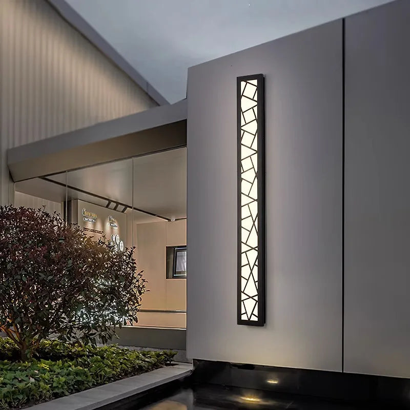 IP65 Minimalist Outdoor Wall Light β Modern Line Sconce