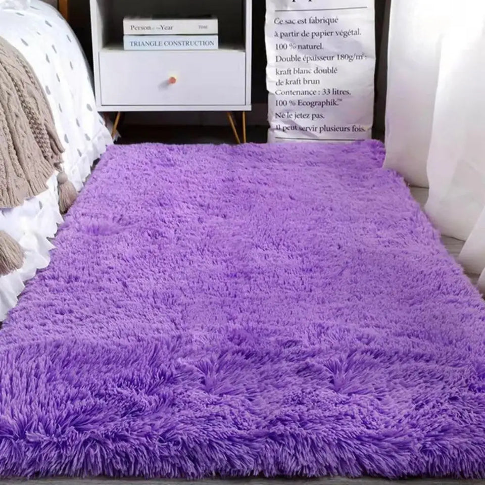 Tie-Dye Plush Non-Slip Home Mat
