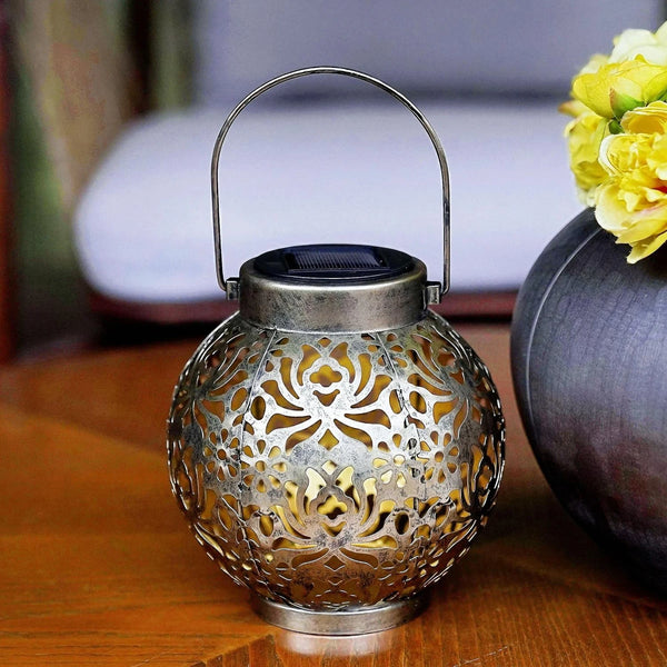 Solar Hollow-Design Outdoor Hanging Lantern Light