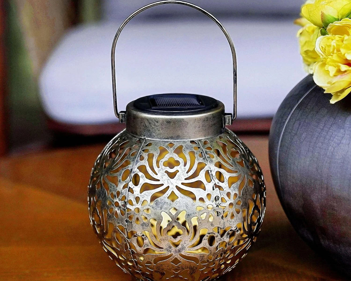 Solar Hollow-Design Outdoor Hanging Lantern Light