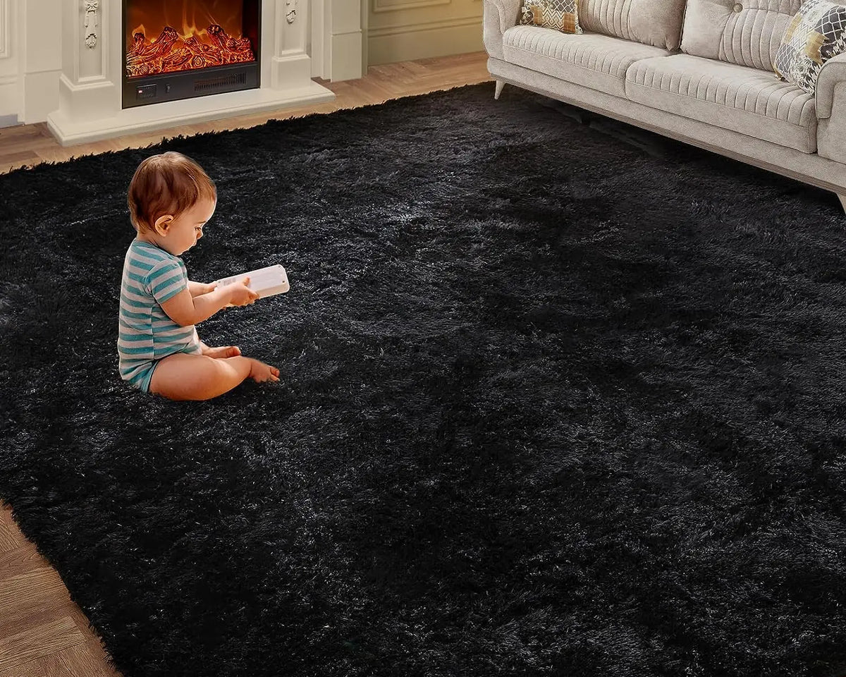 Tie-Dye Plush Non-Slip Home Mat