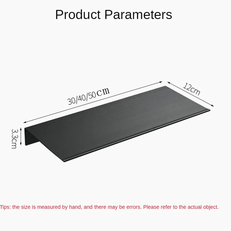 Modern Brushed-Gold & Black Dual-Tier Wall Shelf