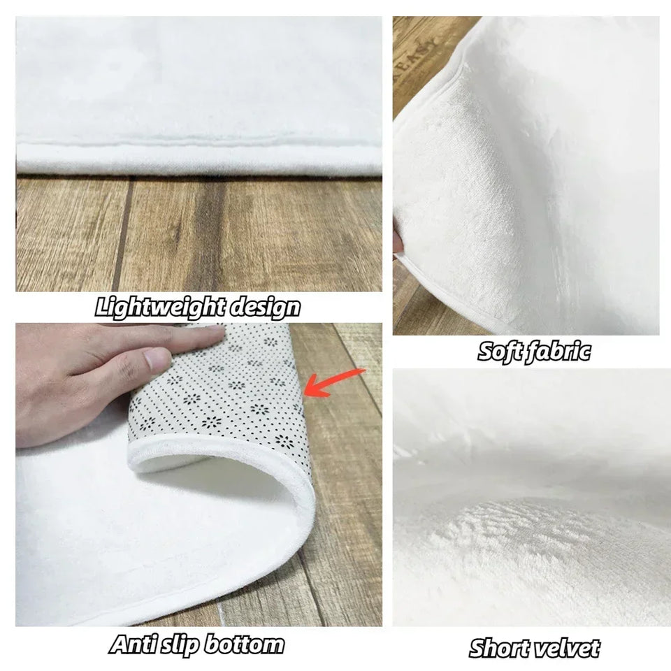 3D Seaside Landscape Washable Rug β Large Home Area Mat