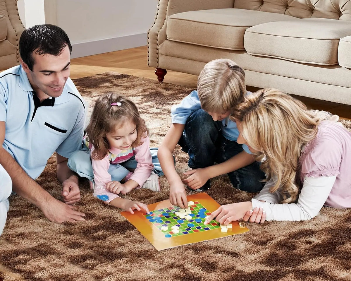Tie-Dye Plush Non-Slip Home Mat