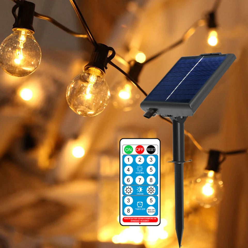 Solar Waterproof Outdoor LED with Remote