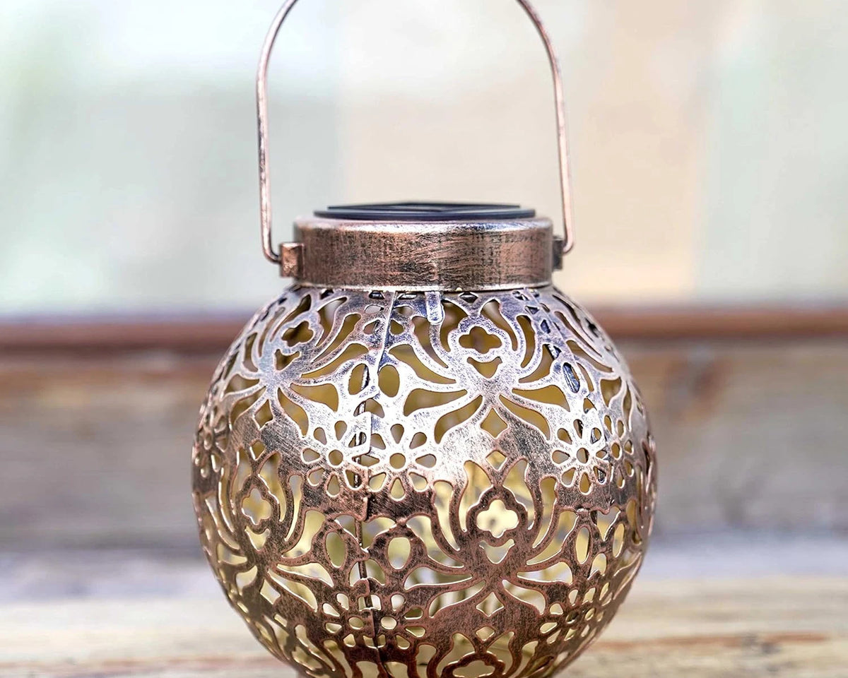 Solar Hollow-Design Outdoor Hanging Lantern Light