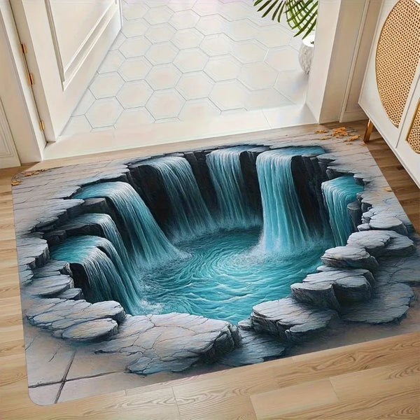 Optical Illusion Non-Slip Doormat