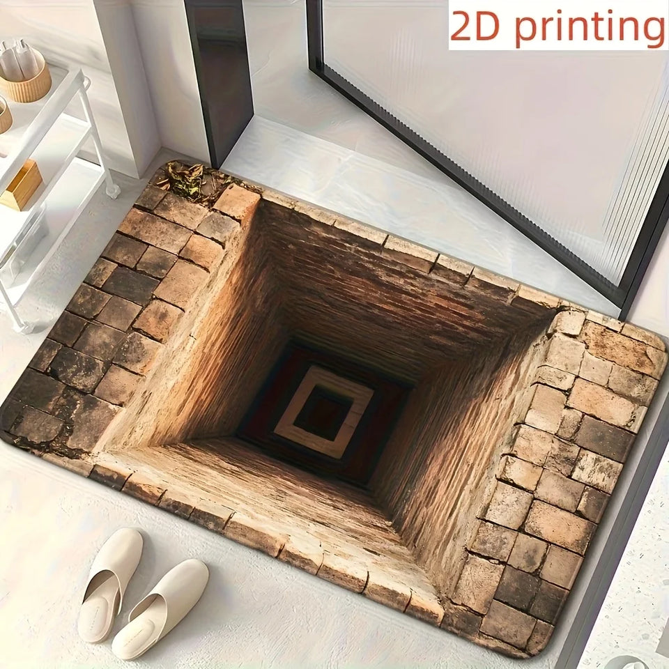 Optical Illusion Non-Slip Doormat