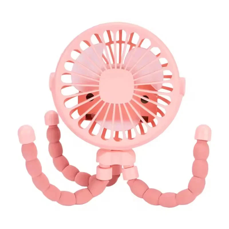 Mini Baby Stroller Fan Octopus Fan