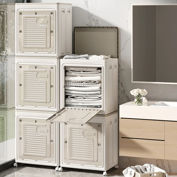 Home Laundry Storage Box with Rollers