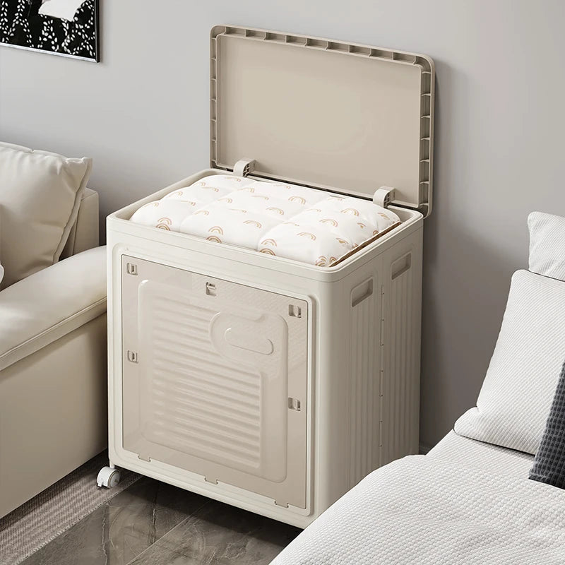 Home Laundry Storage Box with Rollers