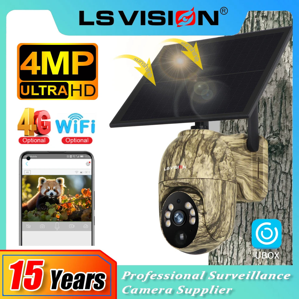 LS VISION 2K Solar Camera