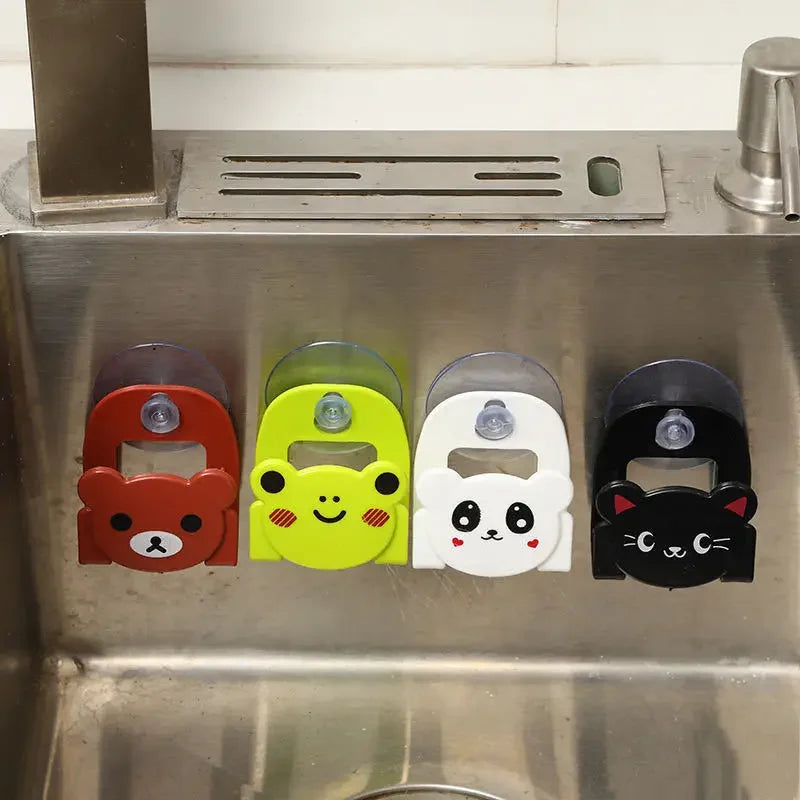 Kitchen Accessories Cartoon Sponge Rack