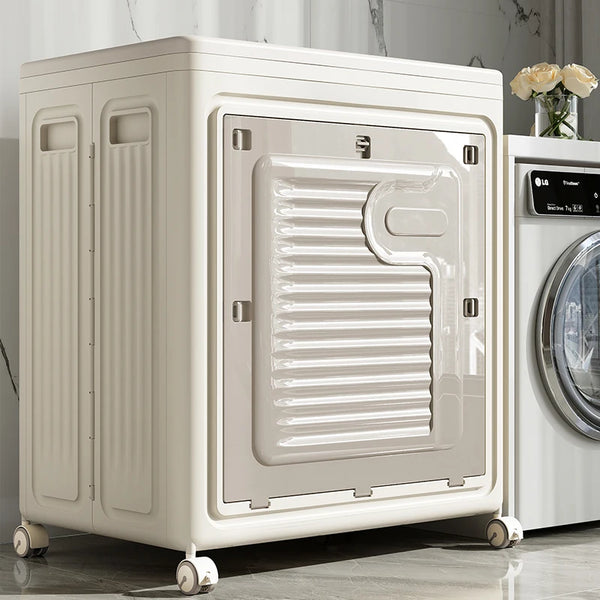 Home Laundry Storage Box with Rollers
