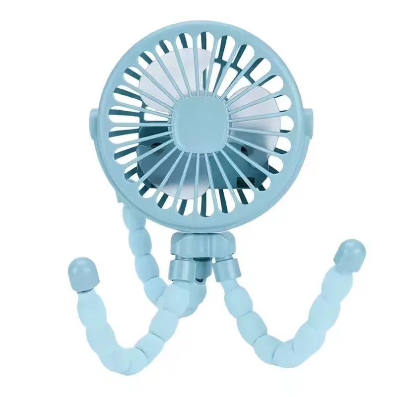 Mini Baby Stroller Fan Octopus Fan