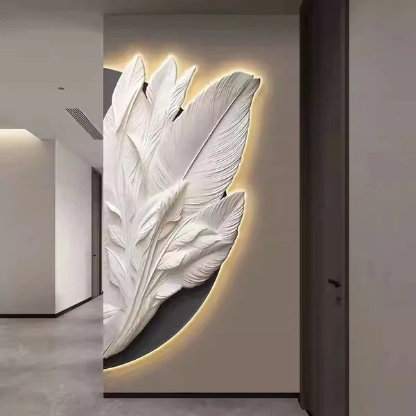 Family Entrance Feather Mural Lamp