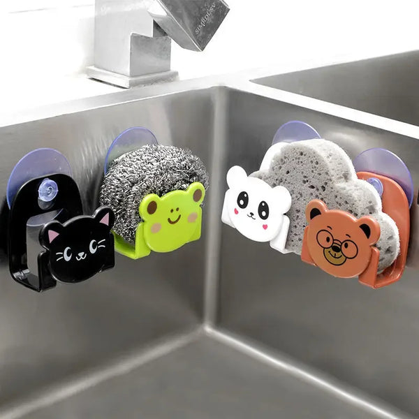 Kitchen Accessories Cartoon Sponge Rack