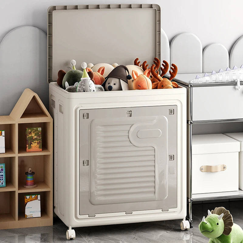 Home Laundry Storage Box with Rollers