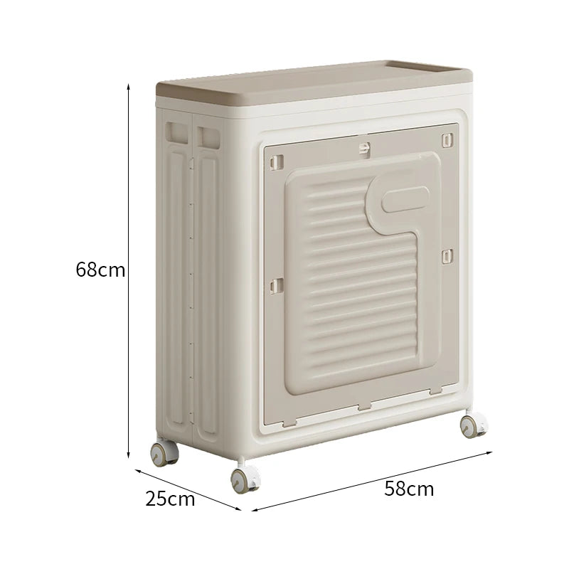 Home Laundry Storage Box with Rollers