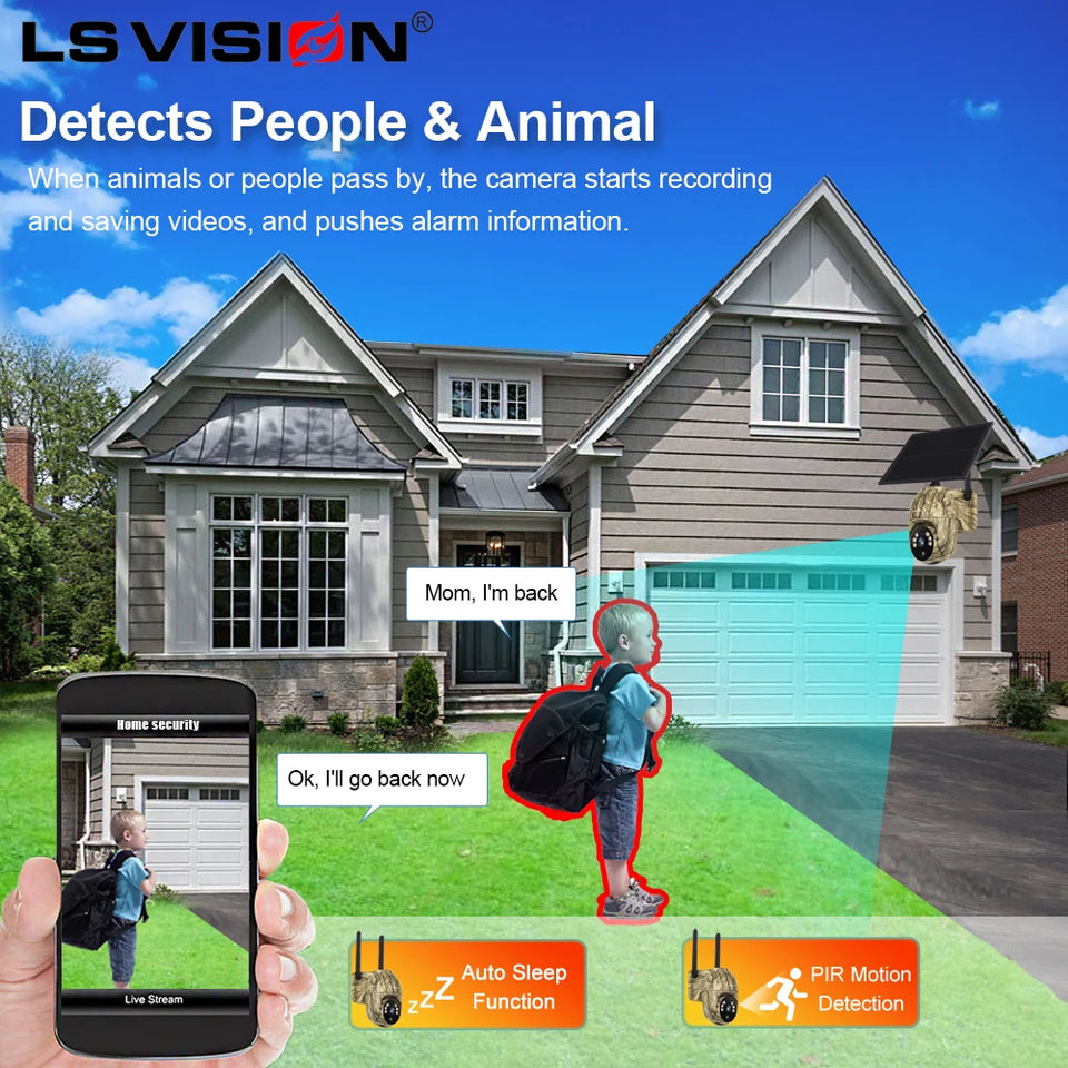 LS VISION 2K Solar Camera